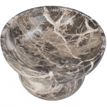Декоративна купа на столче 22х15см Marble кафява
